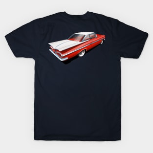 1959 Chevrolet Impala in Roman Red and White T-Shirt